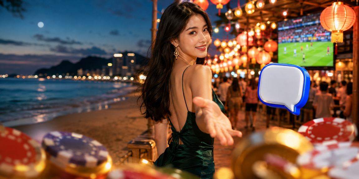 Khung cảnh đêm tại Côn Đảo, người dùng truy cập xổ số online trên ứng dụng điện thoại