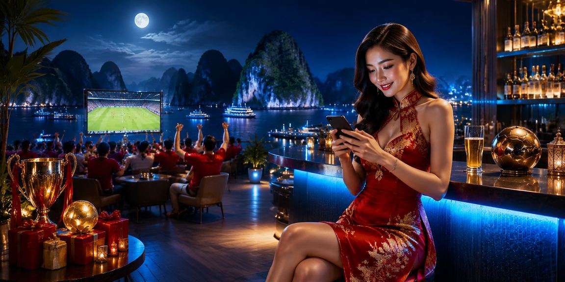 Người hâm mộ bóng đá tại Hạ Long theo dõi kèo trực tuyến trong lễ hội thể thao