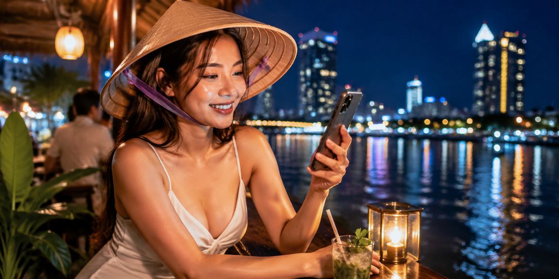 Người chơi baccarat tại vùng Mekong trải nghiệm sảnh live casino trên điện thoại di động